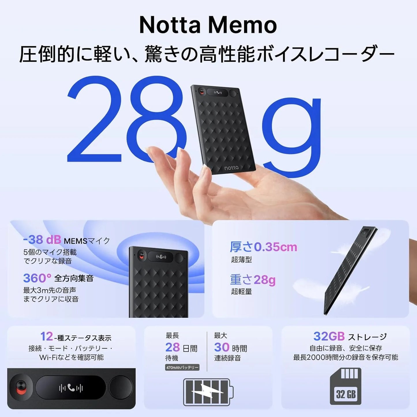 Notta Memo AIボイスレコーダー
