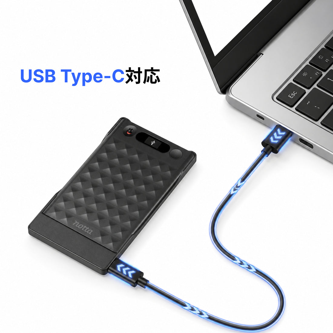Notta Memo Type-C充電 AIボイスレコーダー