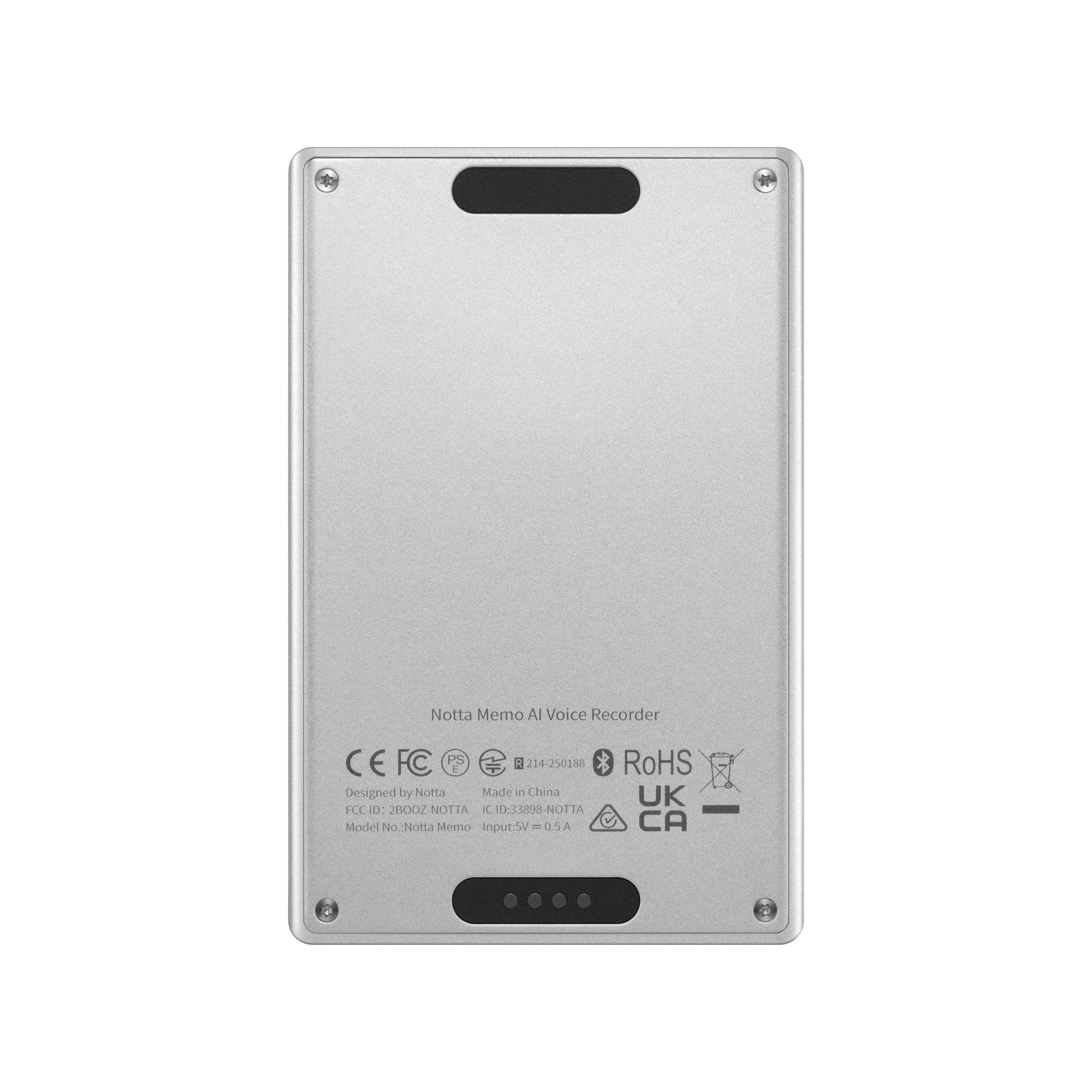 notta AI Voice Recorder 翻訳機 シルバー Notta Memo AI Voice Recorder