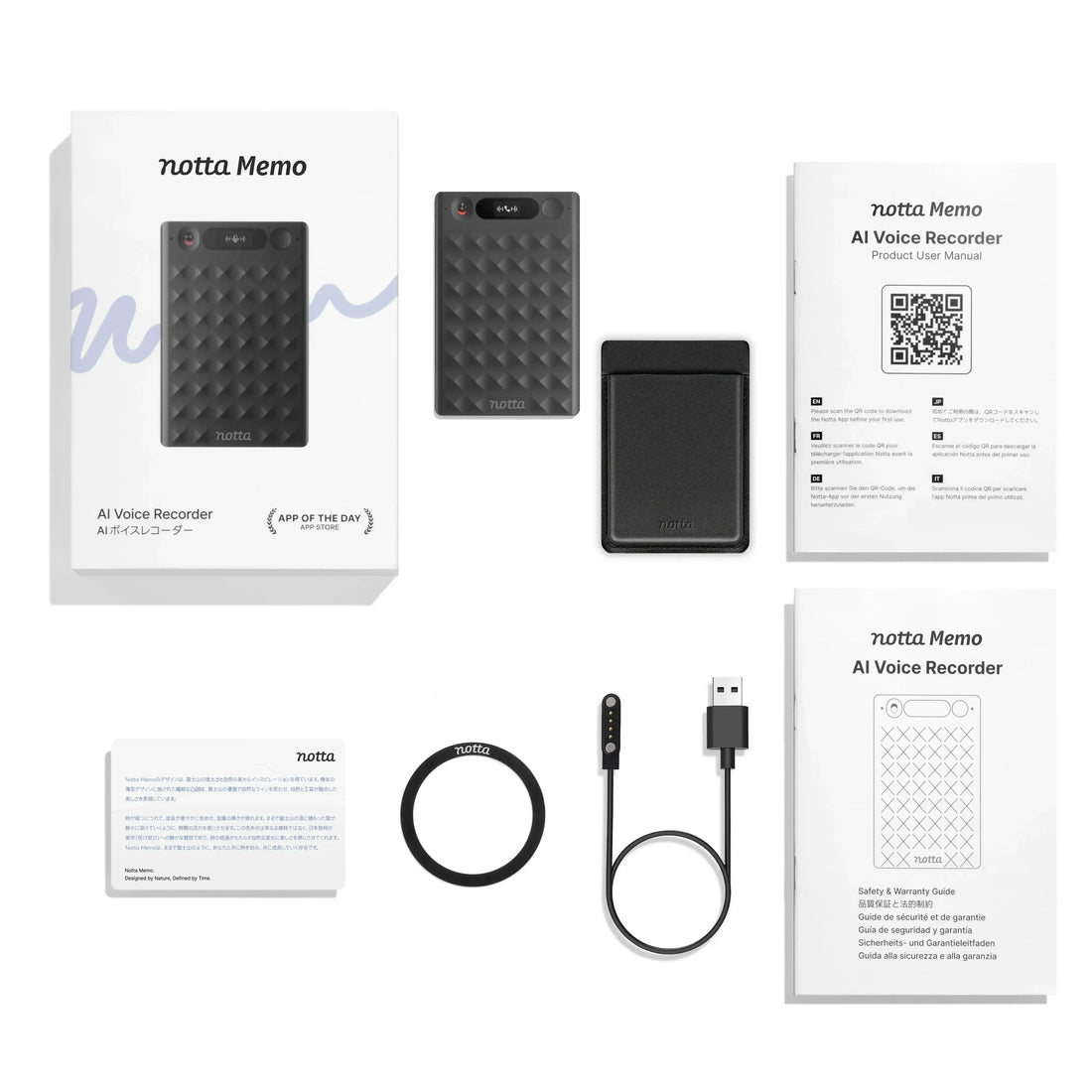Notta Memo & Magnetic Leather Protective Case